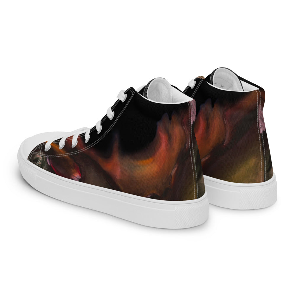 Men’s high top canvas shoes