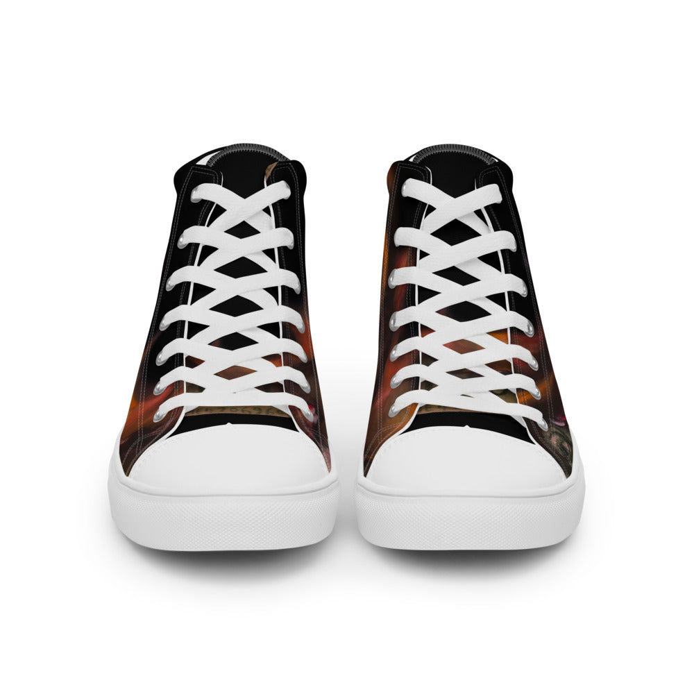 Men’s high top canvas shoes