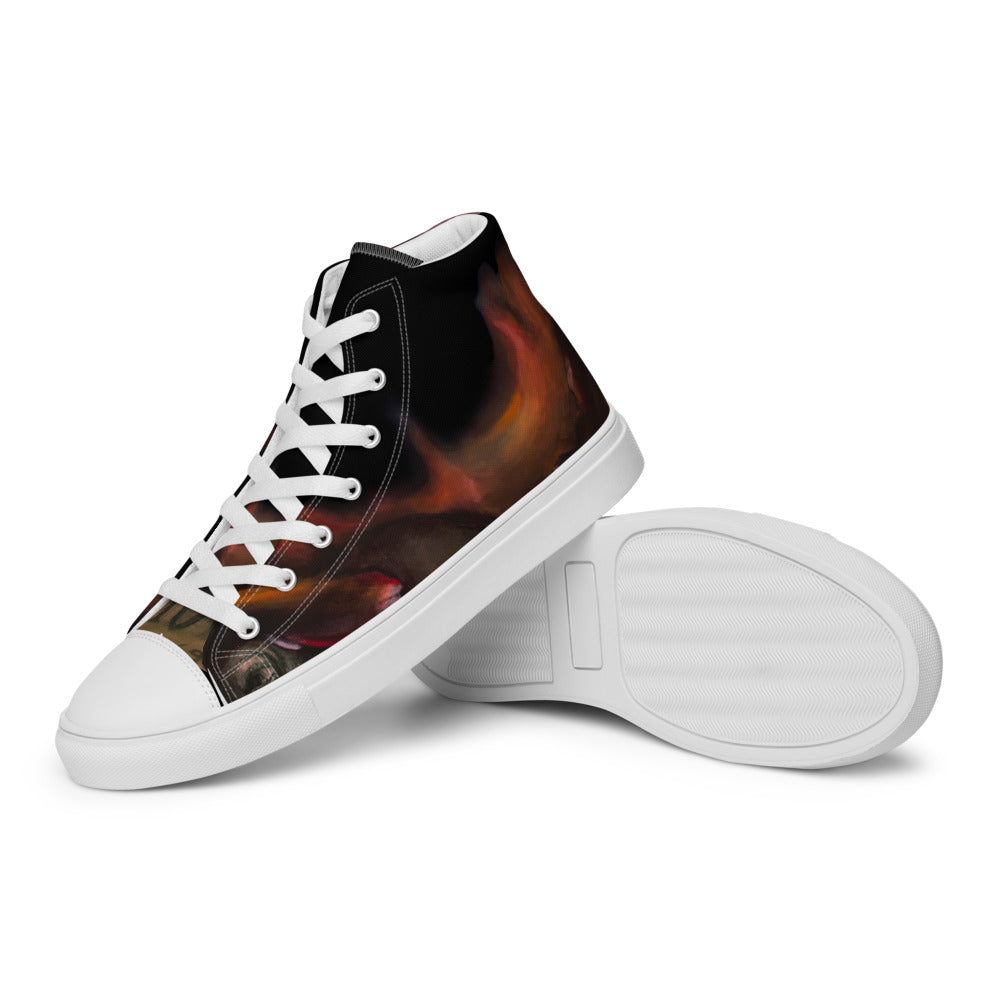 Men’s high top canvas shoes