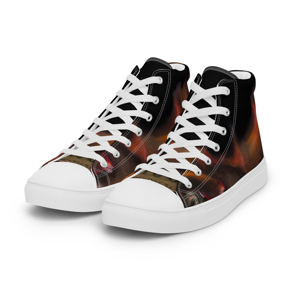 Men’s high top canvas shoes